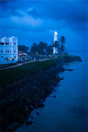 simsearch:700-05642164,k - Mosque and Lighthouse at Galle Fort, Galle, Sri Lanka Fotografie stock - Rights-Managed, Codice: 700-05642123