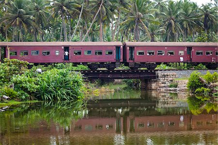 Pont ferroviaire passager, Ahangamo, Sri Lanka Photographie de stock - Rights-Managed, Code: 700-05642141