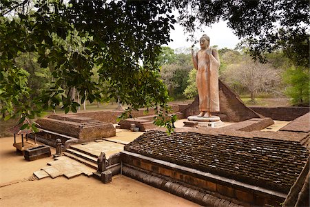 Buddha Statue, Maligawila, Sri Lanka Stock Photo - Rights-Managed, Code: 700-05642194