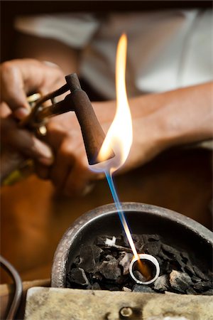 Jewellery Making, Kandy, Central Province, Sri Lanka Fotografie stock - Rights-Managed, Codice: 700-05642241