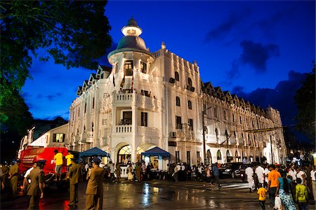 Queen's Hotel during Perehera Festival, Kandy, Sri Lanka Stock Photo - Rights-Managed, Code: 700-05642293