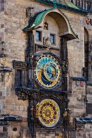 Astronomical Clock, Old Town Hall, Old Town Square, Prague, Czech Republic Foto de stock - Con derechos protegidos, Código: 700-05642395