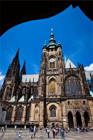 prague castle - St. Vitus Cathedral, Prague Castle, Prague, Czech Republic Stock Photo - Rights-Managed, Code: 700-05642430