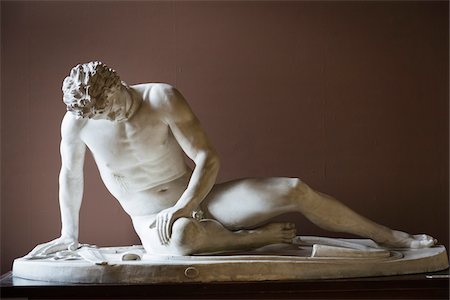 european sculptures - The Dying Gaul, National Museum, Prague, Czech Republic Stock Photo - Rights-Managed, Code: 700-05642463