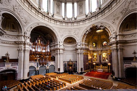 Interior of Berlin Cathedral, Museum Island, Berlin, Germany Fotografie stock - Rights-Managed, Codice: 700-05642516