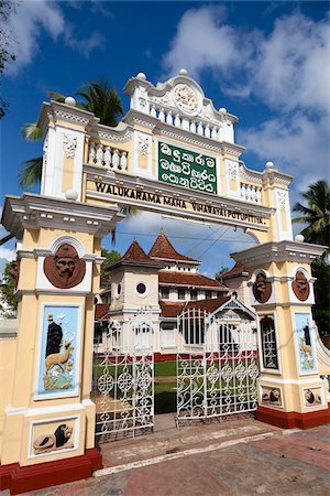 Temple de Maha Walukarama, Wadduwa, Sri Lanka Photographie de stock - Rights-Managed, Code: 700-05642564