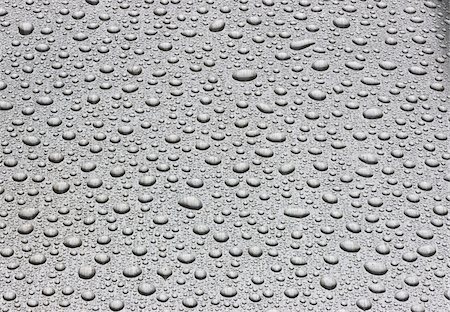 silver - Water Drops on Stainless Steel Stock Photo - Rights-Managed, Code: 700-05642635