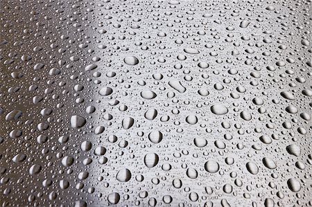 fluid background - Water Drops on Stainless Steel Foto de stock - Con derechos protegidos, Código: 700-05642636