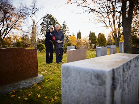 pictures of heartbroken people - Couple Grieving in Cemetery Stock Photo - Rights-Managed, Code: 700-05656530