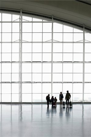 dad silhouette - Family at Airport Stock Photo - Rights-Managed, Code: 700-05756426