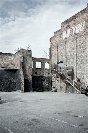 european staircase - Abandoned Building, Liverpool, Merseyside, England Stock Photo - Rights-Managed, Code: 700-05756485