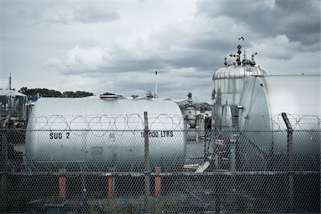 storage (industrial and commercial) - Tanks at Recycling Factory, Liverpool, Merseyside, England Stock Photo - Rights-Managed, Code: 700-05756501