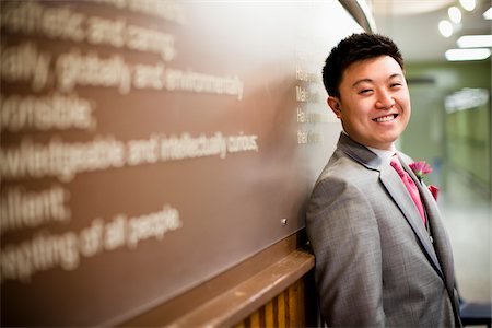 portrait chalkboard - Portrait of Groom Stock Photo - Rights-Managed, Code: 700-05786441