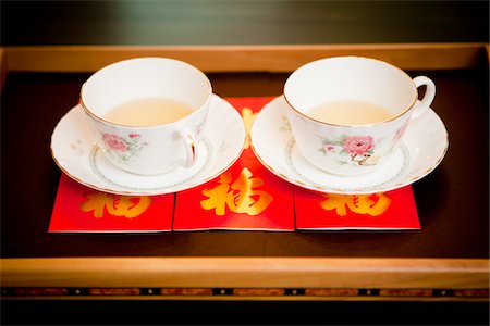 still life with tea - Tea Cups for Ceremony Stock Photo - Rights-Managed, Code: 700-05786455