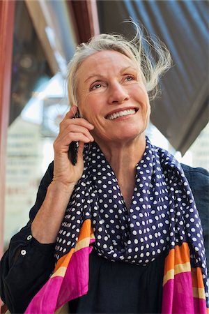 senior pattern - Woman on Cell Phone Stock Photo - Rights-Managed, Code: 700-05780983