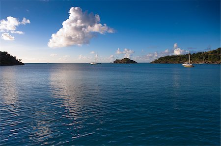 sail boat nobody - Deep Bay, Five Islands, Antigua, Antigua and Barbuda Stock Photo - Rights-Managed, Code: 700-05800544