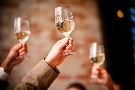 special occasion - Toasting with White Wine Stock Photo - Rights-Managed, Code: 700-05803290