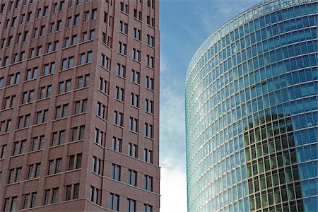 european modern architecture - Kollhof-Tower and Sony Center Office Towers, Berlin, Germany Stock Photo - Rights-Managed, Code: 700-05803425