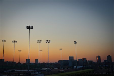 flood light - Floodlights at Pudding Mill Lane, Stratford, London, England Foto de stock - Con derechos protegidos, Código: 700-05822002