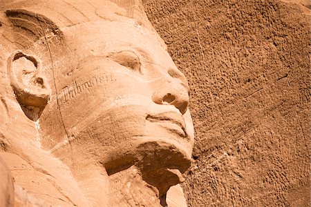 Gros plan de la Statue, le Grand Temple, Abou Simbel, Nubie, Égypte Photographie de stock - Rights-Managed, Code: 700-05822064