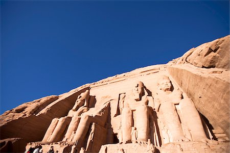 ramsés ii - Le Grand Temple, Nubie, Abou Simbel, Égypte Photographie de stock - Rights-Managed, Code: 700-05822061