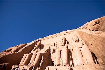 egyptian architecture - The Great Temple, Abu Simbel, Nubia, Egypt Stock Photo - Rights-Managed, Code: 700-05822061