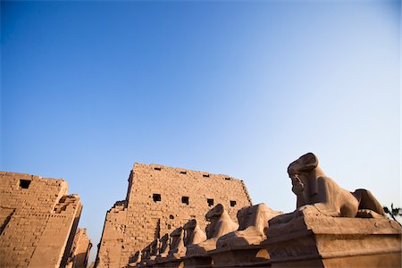 egipcio (lugares y cosas) - Ram Statues, Karnak Temple Complex, Luxor, Egypt Foto de stock - Con derechos protegidos, Código: 700-05822123