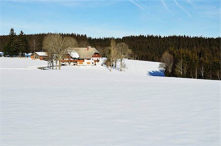 simsearch:700-05837476,k - Winter Landscape, Black Forest, Baden-Wurttemberg, Germany Stock Photo - Rights-Managed, Code: 700-05837482