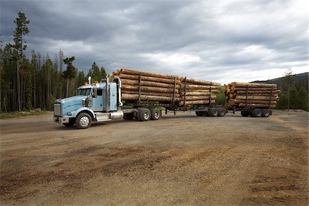 Logging Truck Stock Photo - Rights-Managed, Code: 700-05837597