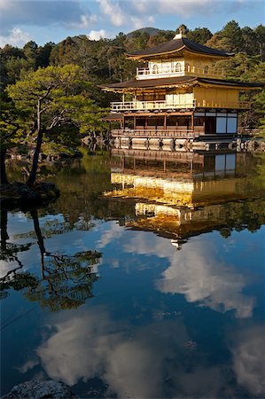 Kinkakuji Temple, Kyoto, Japon Photographie de stock - Rights-Managed, Code: 700-05837600