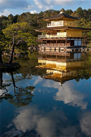 rokuon ji - Kinkakuji Temple, Kyoto, Japan Stock Photo - Rights-Managed, Code: 700-05837600