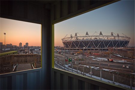 sky london - London 2012 Olympic Stadium, Stratford, London, England Stock Photo - Rights-Managed, Code: 700-05837624