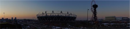 panoramaansicht - London 2012 Olympisches Stadion, Stratford, London, England Stockbilder - Lizenzpflichtiges, Bildnummer: 700-05837625