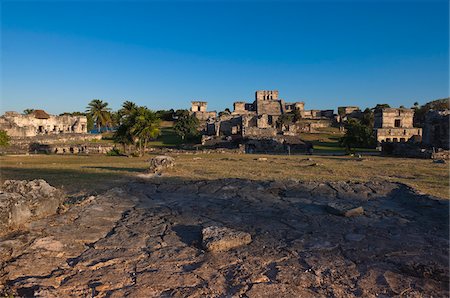 Maya Ruins at Tulum, Riviera Maya, Quintana Roo, Mexico Stock Photo - Rights-Managed, Code: 700-05855028