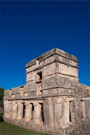 simsearch:841-05796614,k - Temple of the Frescoes, Tulum, Riviera Maya, Quintana Roo, Mexico Foto de stock - Direito Controlado, Número: 700-05855039