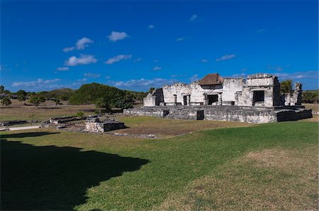 Templo del Dios Descendente, Tulum, Riviera Maya, Quintana Roo, Mexico Stock Photo - Rights-Managed, Code: 700-05855032