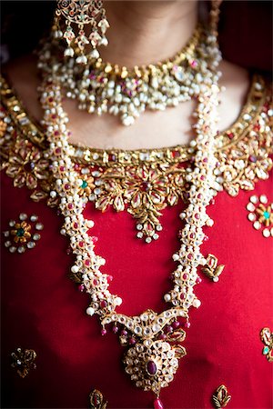 photography images indian women traditional - Close-Up of Bride's Jewelry Stock Photo - Rights-Managed, Code: 700-05855070