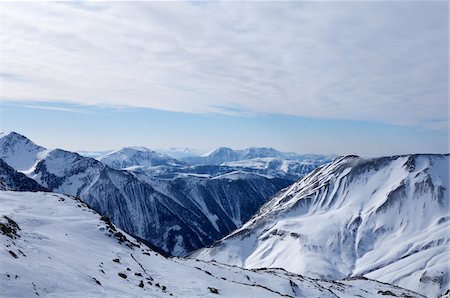 sommets enneigés - Chaîne de montagnes, La Foux d'Allos, Allos, France Photographie de stock - Rights-Managed, Code: 700-05855253