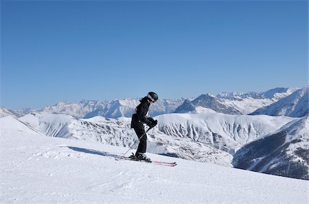 Teenage Boy Skiing, La Foux d'Allos, Allos, France Stock Photo - Rights-Managed, Code: 700-05855261