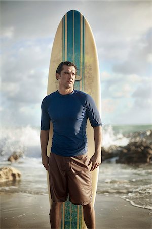 surf sport - Portrait of Surfer Stock Photo - Rights-Managed, Code: 700-05947676