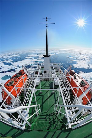 Expédition navire, mer du Groenland, l'océan Arctique, l'Arctique Photographie de stock - Rights-Managed, Code: 700-05947702
