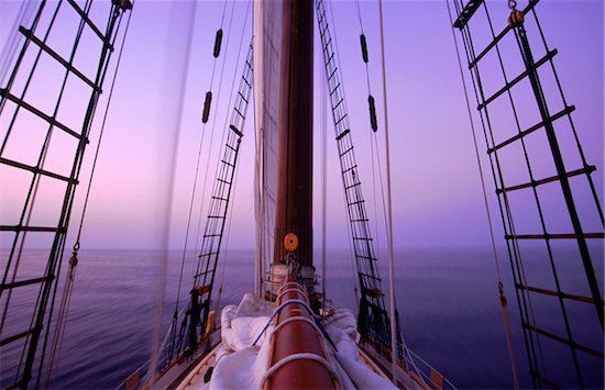 Sailboat at Dusk Stock Photo - Premium Rights-Managed, Artist: Michael Eudenbach, Image code: 700-05947859