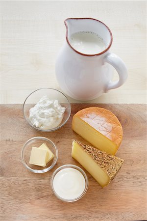 photos glass of milk - Still Life of Dairy Products Stock Photo - Rights-Managed, Code: 700-05948051