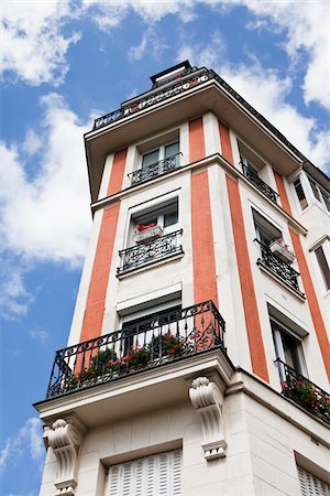 paris window - Apartment Building, Paris, France Stock Photo - Rights-Managed, Code: 700-05948063