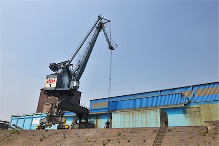 simsearch:700-03958122,k - Crane in Harbour, Duisburg, North Rhine Westphalia, Germany Foto de stock - Con derechos protegidos, Código: 700-05948210