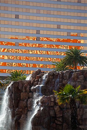 entertainment district - Waterfall, The Mirage, Las Vegas, Nevada, USA Stock Photo - Rights-Managed, Code: 700-05948228