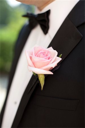 detail - Close-Up of Groom's Boutonniere Foto de stock - Con derechos protegidos, Código: 700-05948275