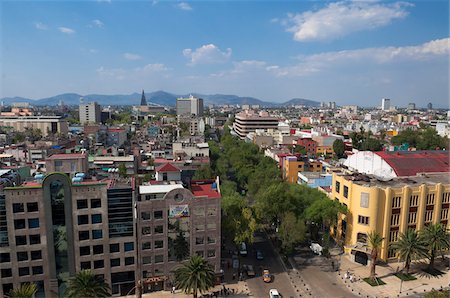 Overview of City, Mexico City, Mexico Foto de stock - Con derechos protegidos, Código: 700-05974077