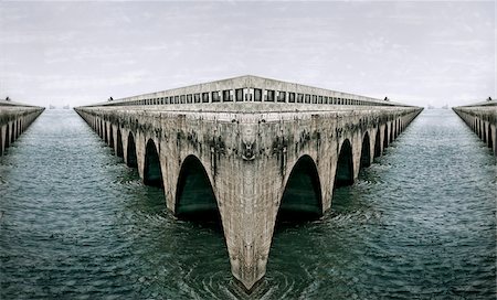 florida keys - Bridge to Nowhere Stock Photo - Rights-Managed, Code: 700-05973006