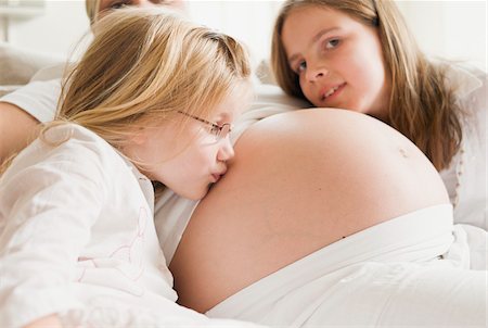 Pregnant Mother with Daughters Stock Photo - Rights-Managed, Code: 700-05973071